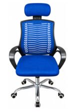 Premium Blue V-Mesh Chair